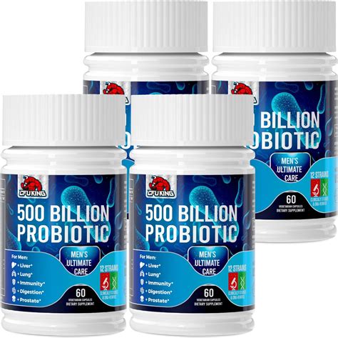 Probiotics For Men 500 Billion Cfu 12 Strains Mens