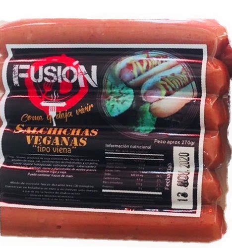 Fusion Salchichas Veganas X Grs Sur Alimenticio