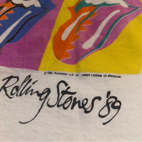 Rolling Stones Tour T Shirt Rare Usa Andy Warh Gem