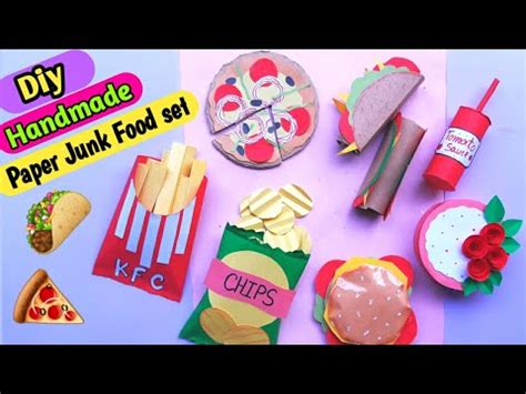 Diy Junk Food Play Set Homemade Cute Bakery Set Diy Miniature Toy