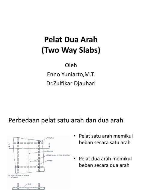 Perbedaan Pelat Satu Arah Dan Dua Arah Pdf