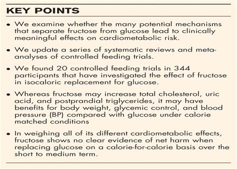 Fructose vs. glucose and metabolism: do the metabolic differ ...