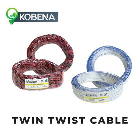 Kobena Twin Twist Cable 23014 2c Twisted Pair Cable Redblack Twin