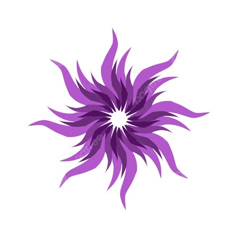 Abstract Purple Flower Vector Abstract Flower Purple Png And Vector