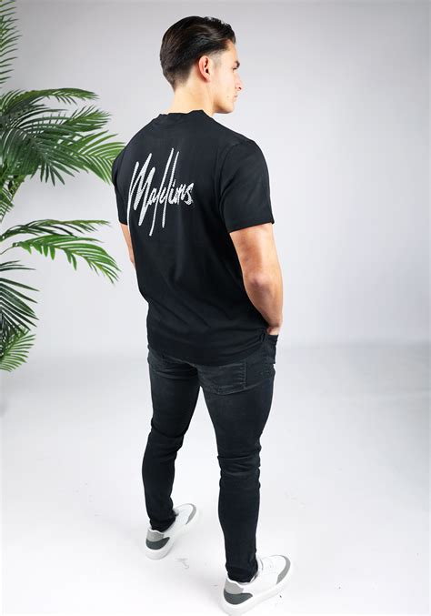 MALELIONS Striped Signature Tshirt Black Cotton District