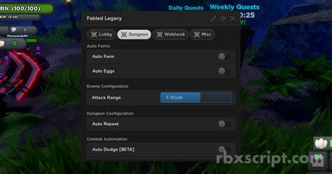 Fabled Legacy Auto Farm Scripts Rbxscript