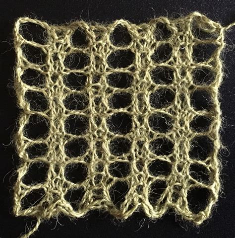 Three Row Mesh A Free Knitting Stitch Pattern String Geekery