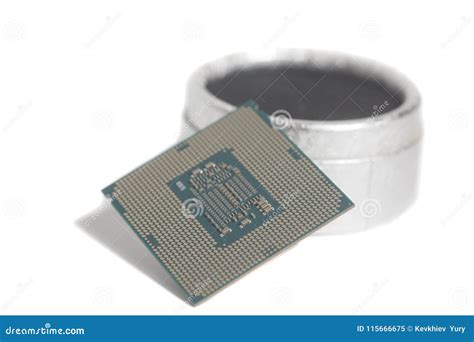 Microchip Del Procesador De La Cpu De La Unidad Central De Proceso En