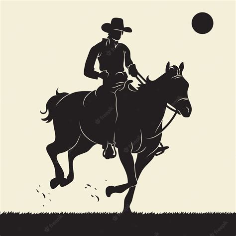 Western Cowboy Silhouette