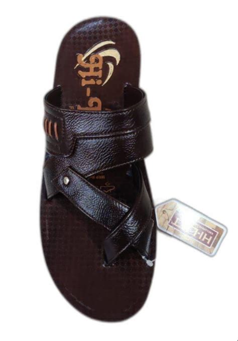 HI Lift Dark Brown PU Gents Slipper At Rs 160 Pair Gents PU Slipper