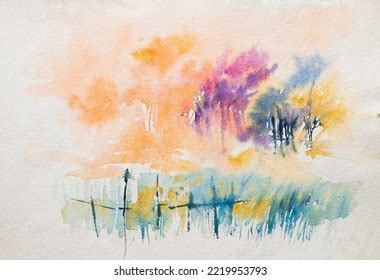 Pussy Willow Twigs Blue Yellow Watercolor Stock Illustration Shutterstock