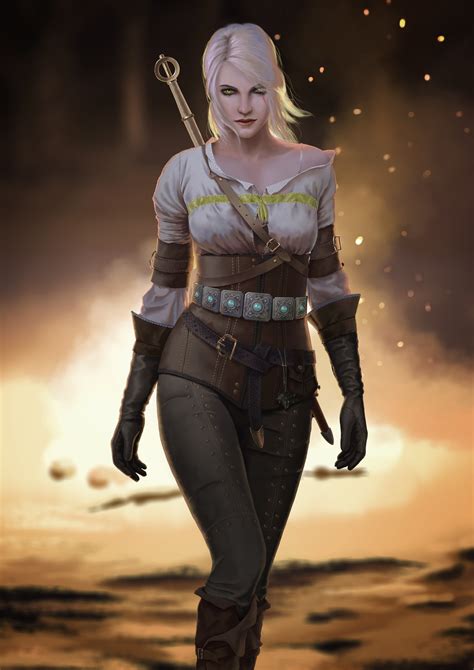 Ciri Artwork Blonde The Witcher 3 Wild Hunt Digital Painting