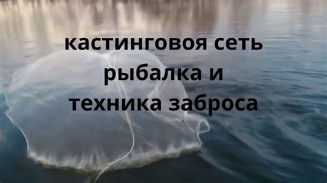 Кастинговая сеть Техника заброса Способы лова Особенности применения ...