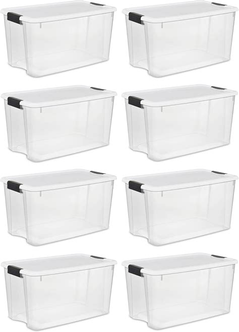 Amazon Sterilite Qt Ultra Latch Box Stackable Storage Bin