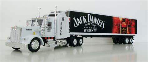 Kenworth W-900 Semi Trailer 1/43 Trucks Diecast Jack Daniels Custom ...