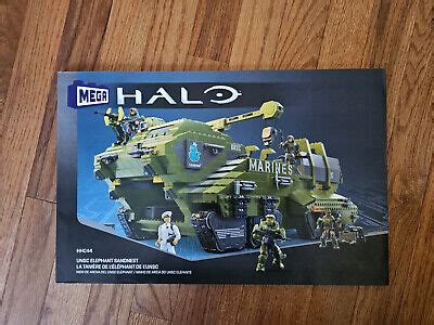 Halo Mega Construx Unsc Elephant Sandtrap Instructions Only New Unused