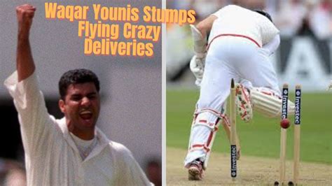 Waqar Younis Crazy Deliveries That Flying Uprooted Stumps Toe