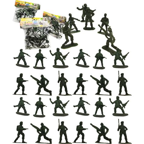 Bonecos Soldadinhos Miniaturas Soldados De Brinquedo Guerra Militar