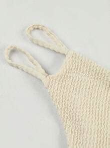 Conjunto De Bikini Sexy De Tres Piezas Con Un Hombro De Estilo Europeo Y Estadounidense Para El