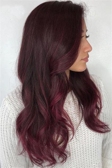 Dark Cherry Hair Ombre