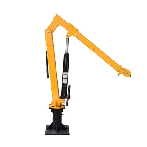 10t Foldable Steel Manual Davit Arm Crane Lift Swivel Vehicle Crane