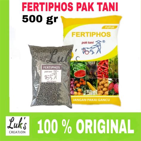 Jual Pupuk Fertiphos Pak Tani Hitam Gr Sp Tsp Pupuk Fosfat Shopee