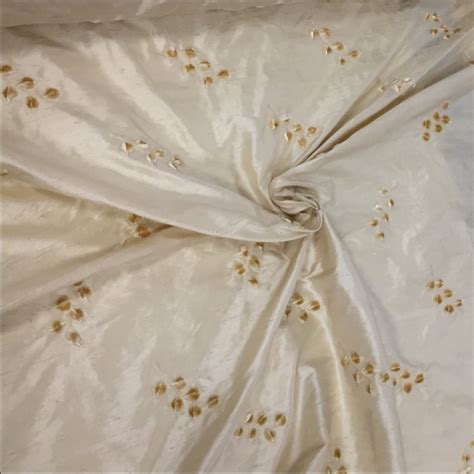 100 Pure Silk Dupion Embroidery Eu Fabrics