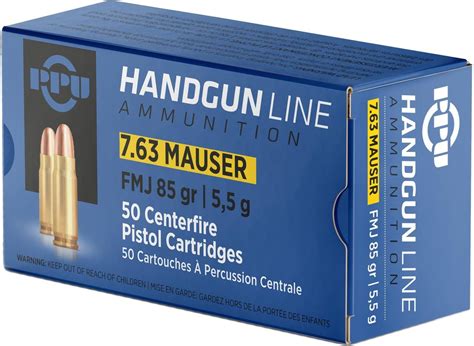 Prvi Partizan Ppu Handgun Ammo Mauser Gr Fmj Rds Box