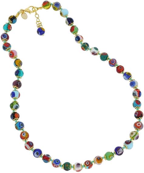 Verre De Venise Collier En Verre De Murano Perles De Mosa Que