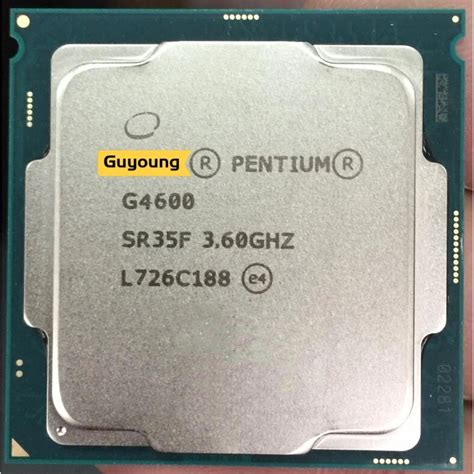 Pentium Processor G4600 g4600 CPU LGA 1151-land FC-LGA 14 nanometers ...