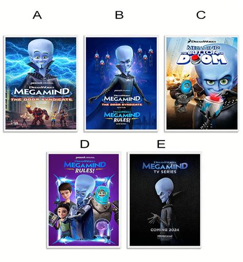 Megamind Vs The Doom Syn Cate 2024 Poster Megamind Rules 2024 Movie