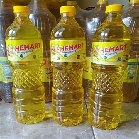 Jual Minyak Goreng Hemart 1 Liter Minyak Hemart Kemasan Botol 1L