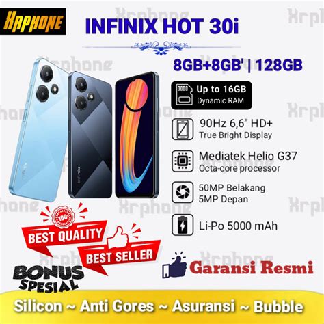 Jual Infinix Hot 30i Ram 8GB 128GB Up To 16GB Extended RAM Garansi Resmi Shopee Indonesia