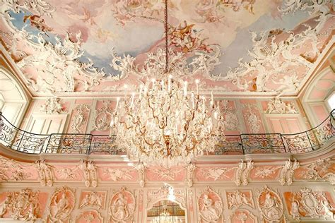 Gorgeous Chandelier And Moulding At Schlob Augustusburg Bruhl Germany