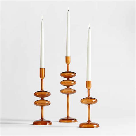 Brown Candle Holders Crate And Barrel