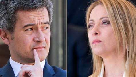 Darmanin Contro Giorgia Meloni Sull Immigrazione Parole Pesanti Del