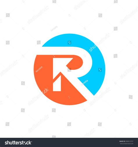 R Letter Concept Logotype Circle Stock Vector (Royalty Free) 280912727 ...