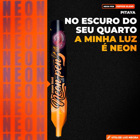 Neon Pen Pitaya Caneta Gel Comestível Brilha na Luz Negra Pepper Blend