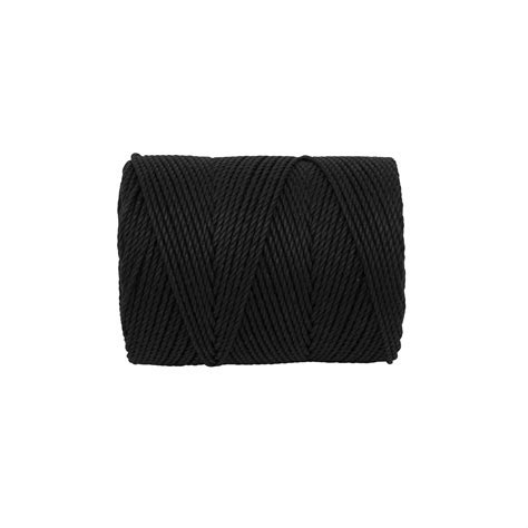 Macrame Rope 3mm Black 3ply 260m Macrameie