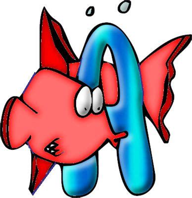 Peixe Com A Letra A - Alfabetos | Alfabeto, Peixes, Desenhos