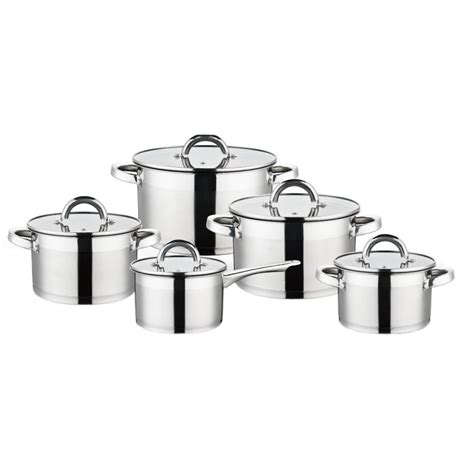 Set 5 Oale Inox Cu Capace Sticla 10 Piese EMAG Ro