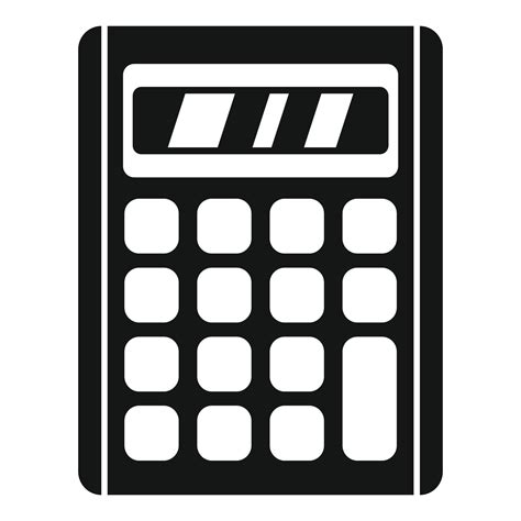ícone de calculadora de contabilidade, estilo simples 14645240 Vetor no