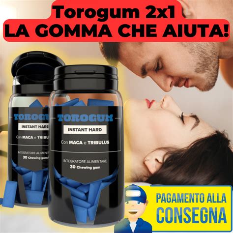 Torogum X Extra Forte Integratore Sessuale Chewing Gum Erezione Maca