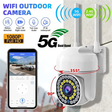 Wireless Security Camera System Outdoor Home 5G Wifi Night Vision Cam 1080P HD - Walmart.com