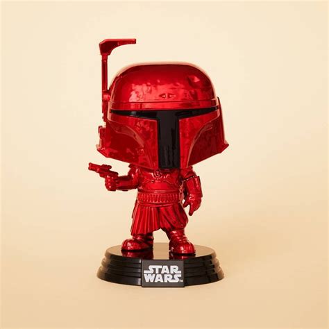 Funko Pop Star Wars Boba Fett Red Chrome Target Exclusive Ct