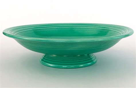 Green Vintage Fiestaware 12 Inch Footed Comport