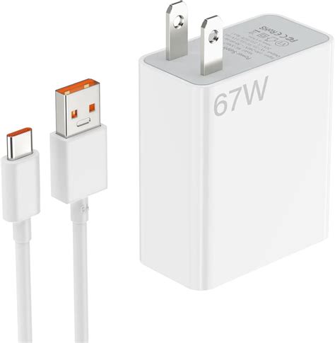 SGQGS para Xiaomi Cargador 67W Mi Turbo Fast Wall Charger Carga rápida