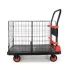 Uholan Ct Collapsible Net Cage Plastic Platform Hand Truck Trolley