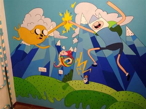 Иллюстрация adventure time в стиле graffiti Illustrators ru