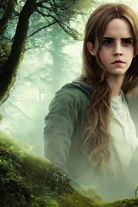 Emma Watson As Hermione Granger Magical Forest Stable Diffusion